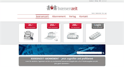 Desktop Screenshot of boersenzeit.com